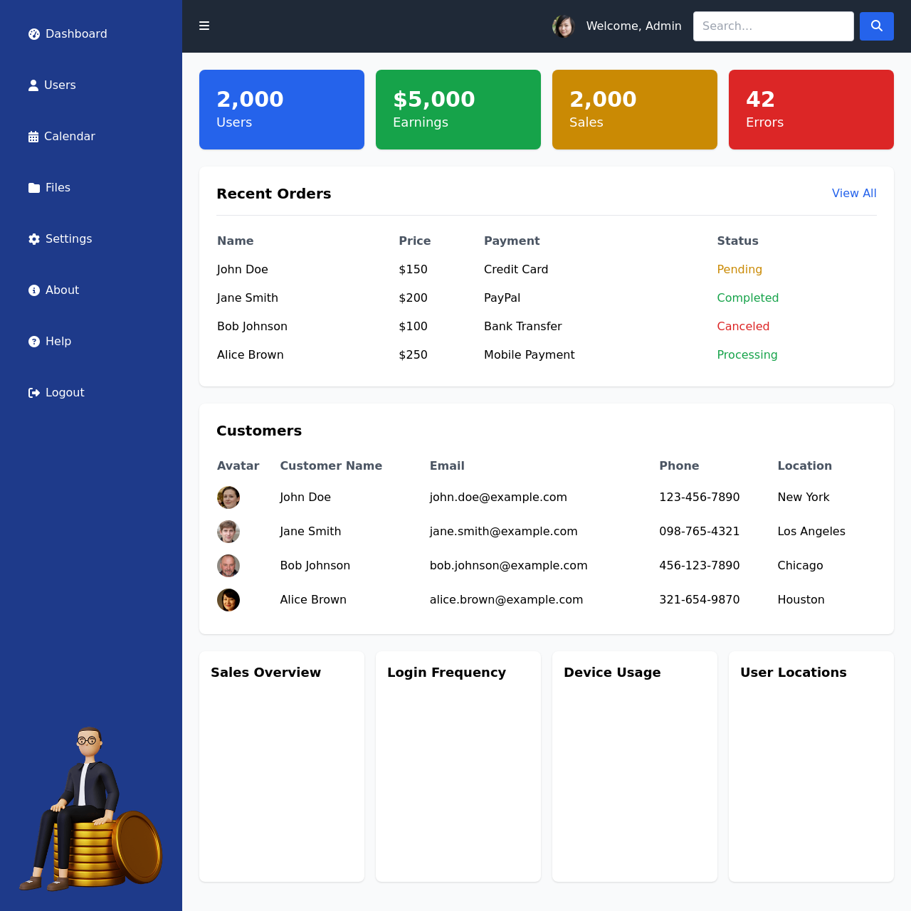 Admin Dashboard